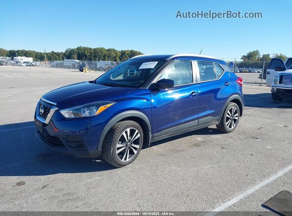 3N1CP5CVXLL578971 2020 NISSAN KICKS Синий Передняя левая четверть