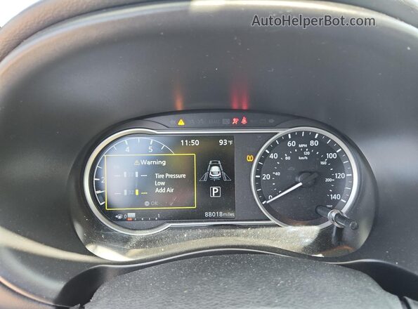3N1CP5DV1LL539085 2020 NISSAN KICKS White ხელსაწყოთა პანელის ხედი