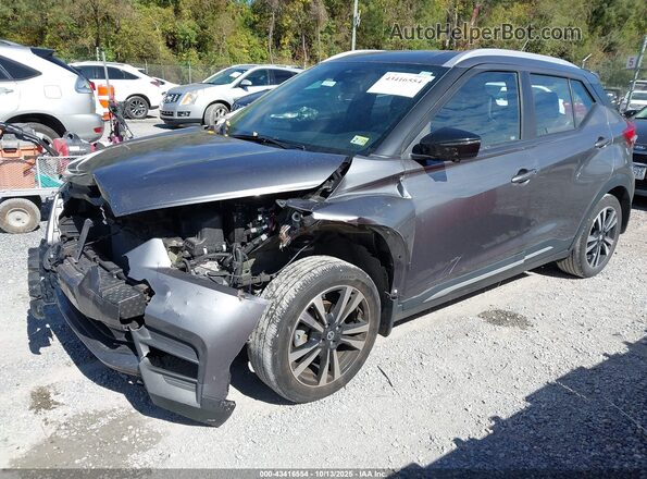 3N1CP5DV3LL543512 2020 NISSAN KICKS Gray Передня ліва чверть