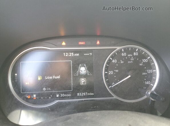 3N1CP5DV4LL534382 2020 NISSAN KICKS White Вид щитка приладів