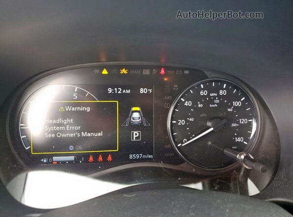 3N1CP5DV5RL549532 2024 NISSAN KICKS Синий Вид щитка приборов