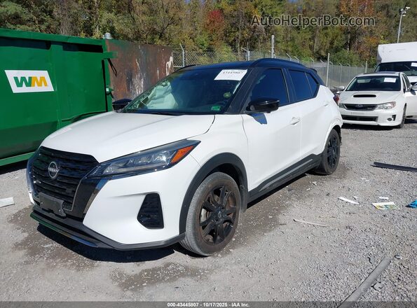 3N1CP5DV6PL534292 2023 NISSAN KICKS White Առջևի ձախ երեք քառորդ տեսարան