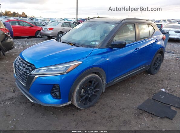 3N1CP5DV6RL512098 2024 NISSAN KICKS Blue Przód lewy