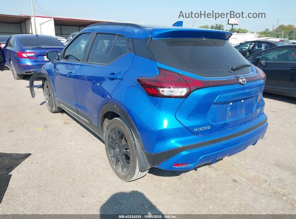 3N1CP5DV6RL532934 2024 NISSAN KICKS Синий Задняя левая четверть