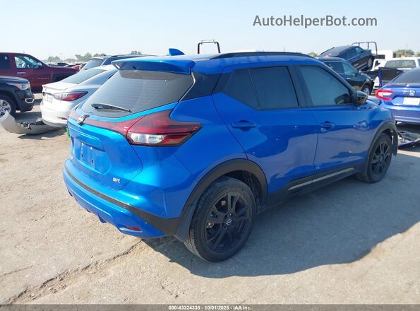 3N1CP5DV6RL532934 2024 NISSAN KICKS Синий Задняя правая четверть