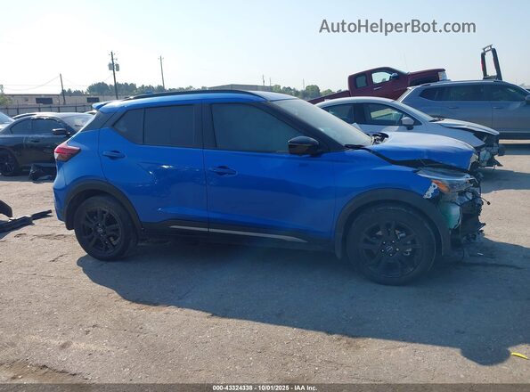 3N1CP5DV6RL532934 2024 NISSAN KICKS Синий Панорамный вид салона 360°