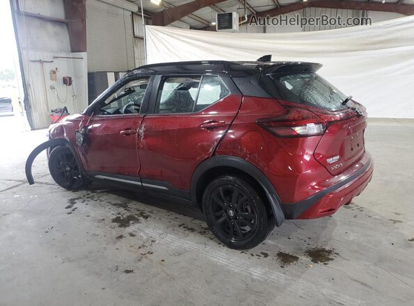 3N1CP5DV7ML554529 2021 NISSAN KICKS Red Задня ліва чверть