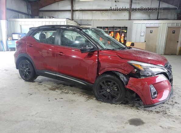 3N1CP5DV7ML554529 2021 NISSAN KICKS Red Передня права чверть