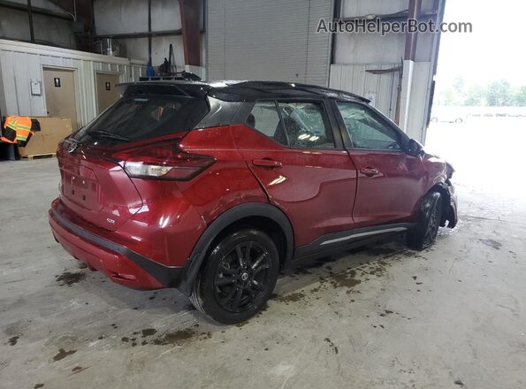 3N1CP5DV7ML554529 2021 NISSAN KICKS Red Задня права чверть