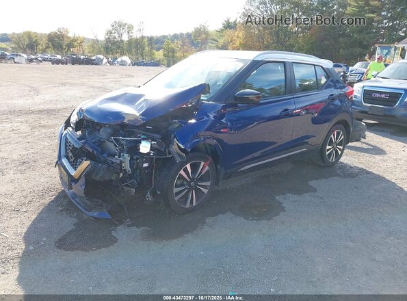3N1CP5DV9LL492453 2020 NISSAN KICKS Blue Передня ліва чверть