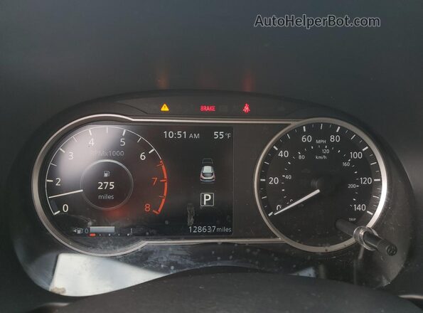 3N1CP5DV9LL538623 2020 NISSAN KICKS Black Вид щитка приладів