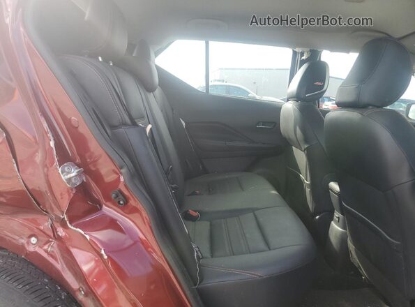 3N1CP5DVXLL536637 2020 NISSAN KICKS Red Rear seats view