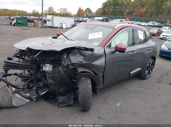 3N8AP6DD1SL360338 2025 NISSAN KICKS Gray წინა მარცხენა ხედი სამი მეოთხედიდან