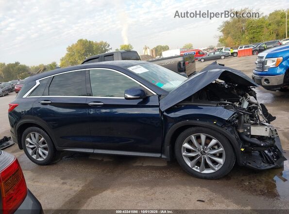 3PCAJ5AB2MF105581 2021 INFINITI QX50 Синий Панорамный вид салона 360°