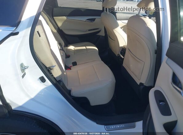 3PCAJ5BA1MF124144 2021 INFINITI QX50 White Vista de la etiqueta del VIN