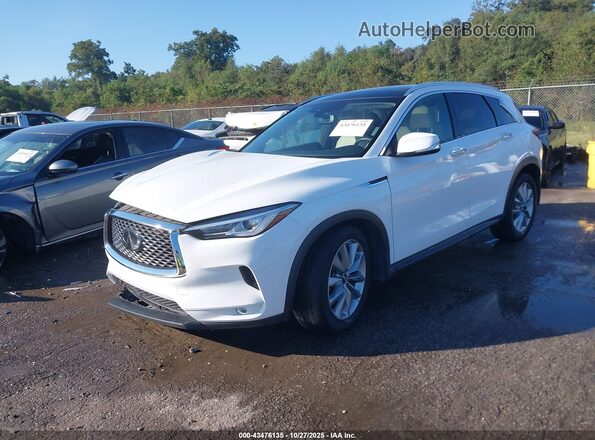 3PCAJ5BA1MF124144 2021 INFINITI QX50 White Vista tres cuartos delantera izquierda