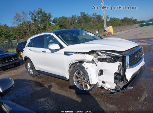 3PCAJ5BA1MF124144 2021 INFINITI QX50 White Vista interior trasera