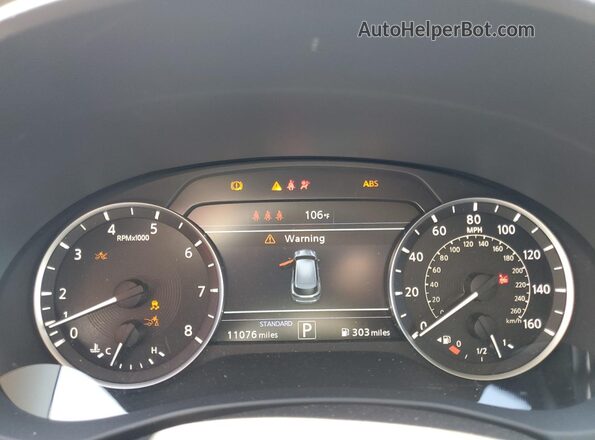 3PCAJ5BA1RF115290 2024 INFINITI QX50 Gray Widok zestawu wskaźników