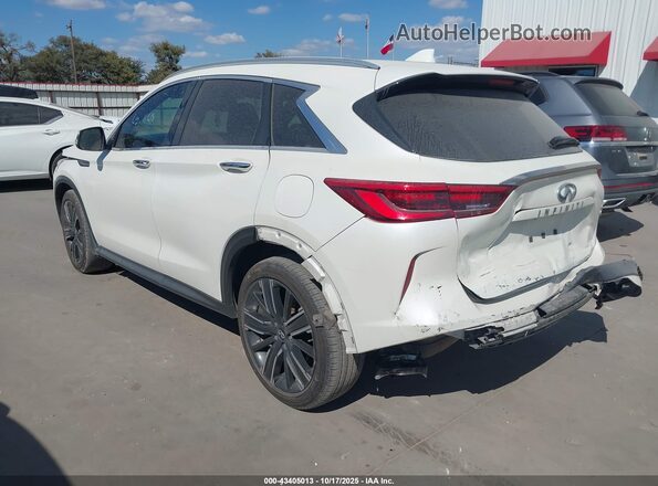 3PCAJ5BA2MF112021 2021 INFINITI QX50 White Задня ліва чверть