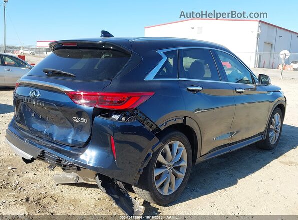3PCAJ5BA3MF114974 2021 INFINITI QX50 Dark Blue Front view