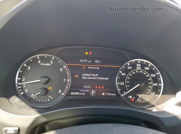 3PCAJ5BA3MF120354 2021 INFINITI QX50 White Vista del cuadro de instrumentos