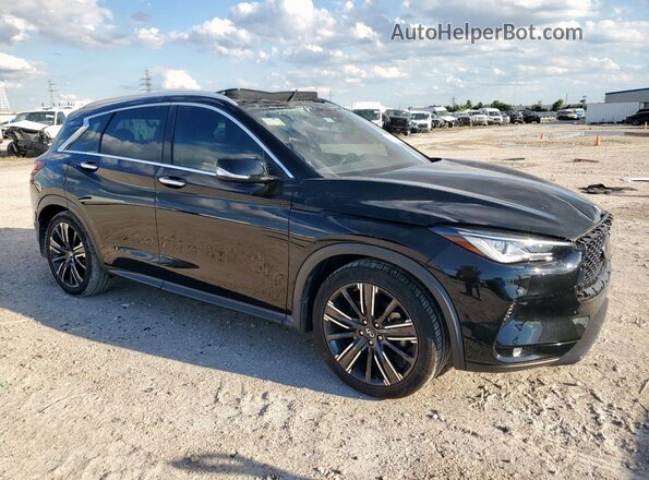 3PCAJ5BA3NF114135 2022 INFINITI QX50 Black Передня права чверть