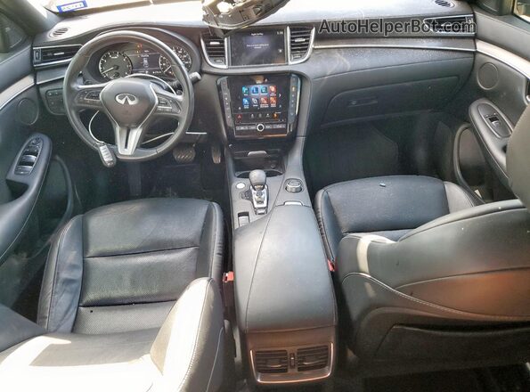 3PCAJ5BA3NF114135 2022 INFINITI QX50 Black Вид панелі приладів