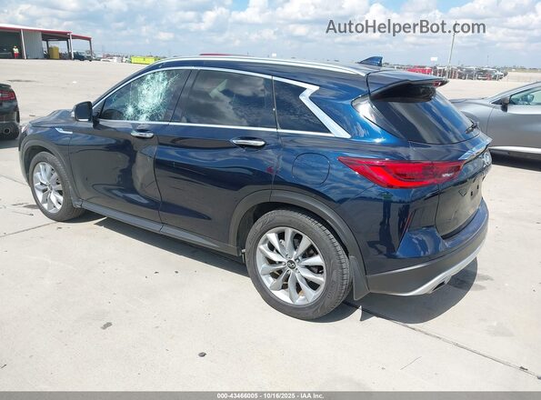 3PCAJ5BA5NF105775 2022 INFINITI QX50 Blue Задня ліва чверть