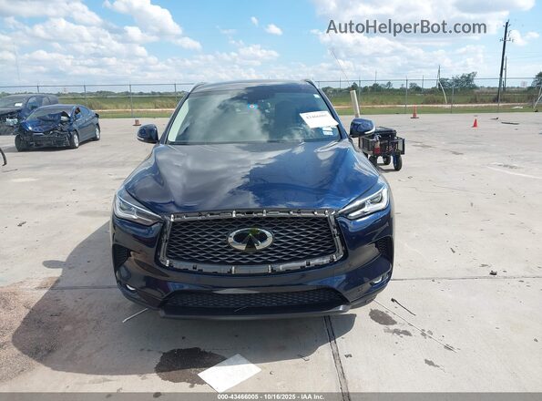 3PCAJ5BA5NF105775 2022 INFINITI QX50 Blue Вид задньої частини салону
