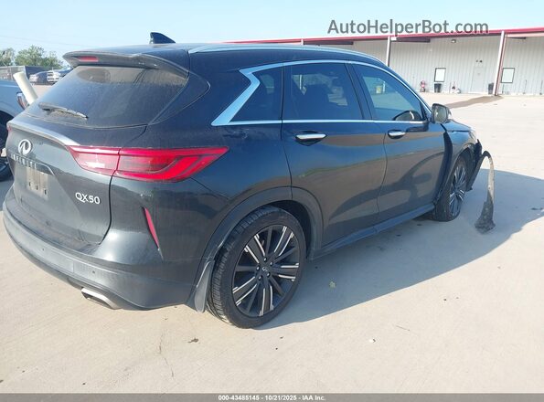 3PCAJ5BA7MF105503 2021 INFINITI QX50 Black უკანა მარჯვენა