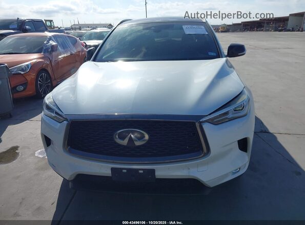 3PCAJ5BA7MF116548 2021 INFINITI QX50 White Instrument cluster view