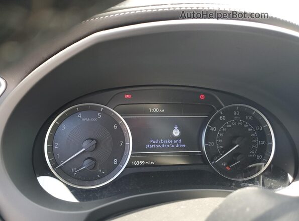 3PCAJ5BA9RF104487 2024 INFINITI QX50 White ხელსაწყოთა პანელის ხედი