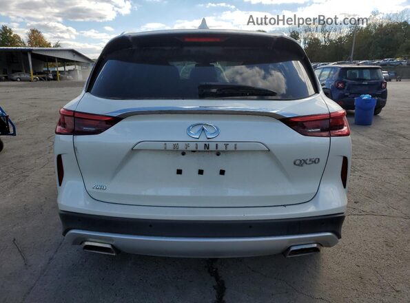 3PCAJ5BB1MF109314 2021 INFINITI QX50 Белый Вид сзади