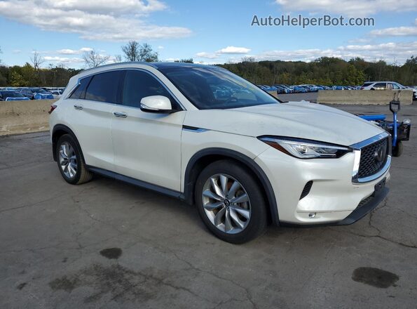 3PCAJ5BB1MF109314 2021 INFINITI QX50 Белый Передняя правая четверть