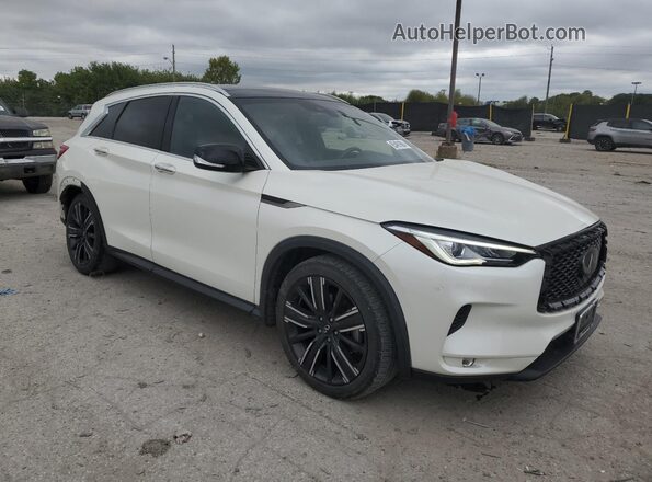 3PCAJ5BB3MF103224 2021 INFINITI QX50 Белый Передняя правая четверть