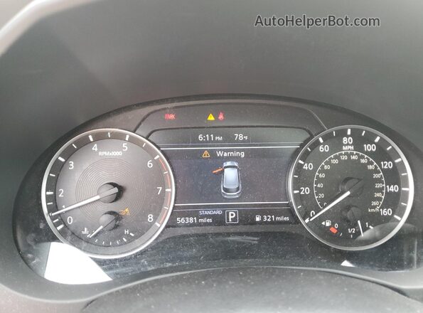 3PCAJ5BB3MF103224 2021 INFINITI QX50 Белый Вид щитка приборов