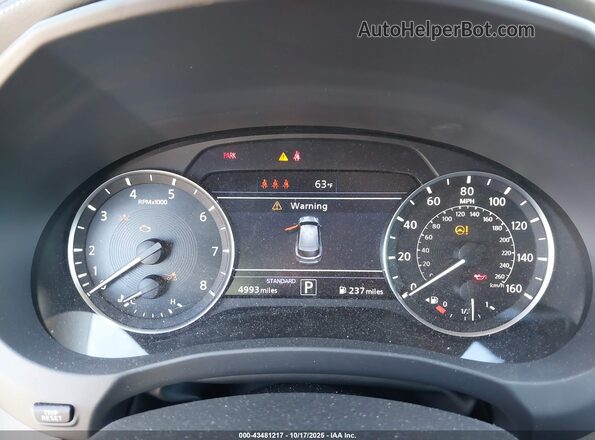 3PCAJ5BB4SF107330 2025 INFINITI QX50 Black Widok tylnych siedzeń