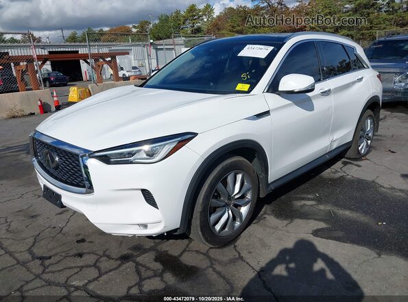 3PCAJ5BBXMF127293 2021 INFINITI QX50 White Передня ліва чверть
