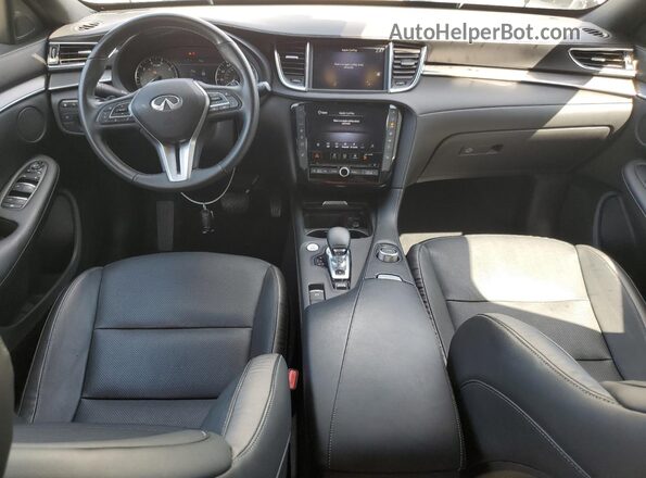 3PCAJ5BBXNF108180 2022 INFINITI QX50 White Вид панелі приладів
