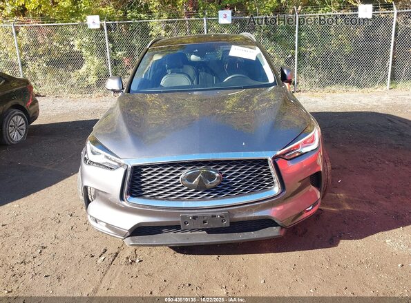 3PCAJ5BBXNF110348 2022 INFINITI QX50 Gray Սարքավորումների վահանակի տեսք
