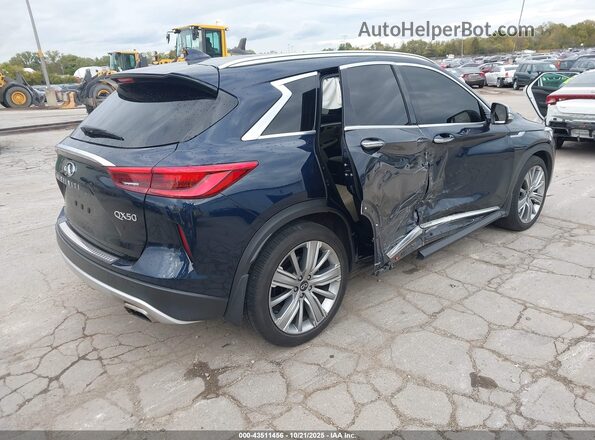3PCAJ5CB2MF110339 2021 INFINITI QX50 Черный Задняя правая четверть