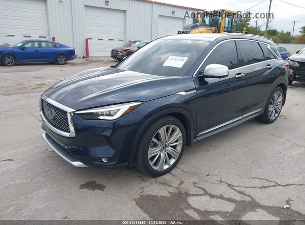 3PCAJ5CB2MF110339 2021 INFINITI QX50 Черный Передняя левая четверть