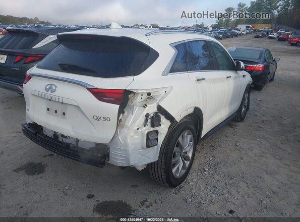 3PCAJ5CB8MF120387 2021 INFINITI QX50 White Задня права чверть