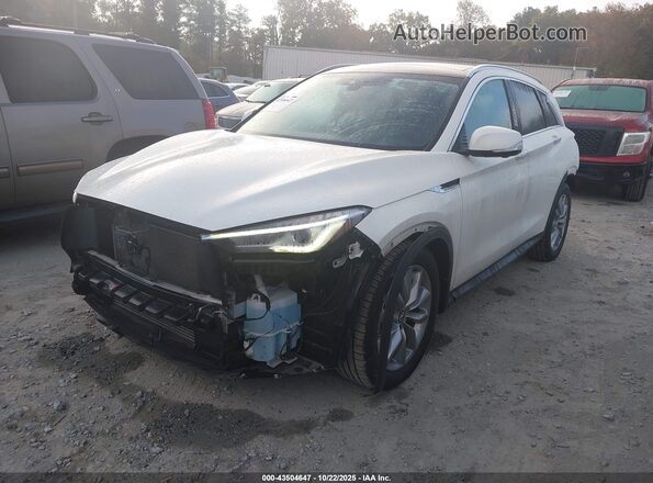 3PCAJ5CB8MF120387 2021 INFINITI QX50 White Передня ліва чверть