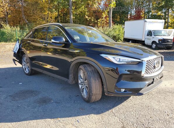 3PCAJ5CB9MF117496 2021 INFINITI QX50 Черный Передняя правая четверть