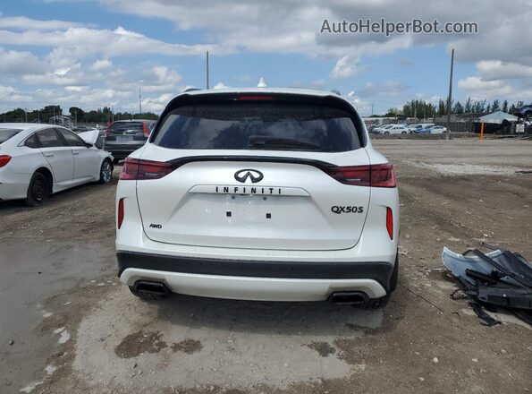 3PCAJ5FB2SF107501 2025 INFINITI QX50 White Вид ззаду