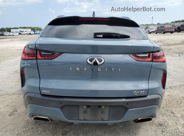 3PCAJ5J35NF102362 2022 INFINITI QX55 Turquoise უკანა ხედი