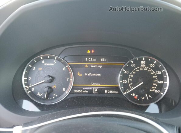 3PCAJ5M17LF120367 2020 INFINITI QX50 Black ხელსაწყოთა პანელის ხედი