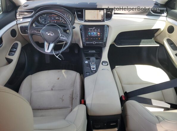 3PCAJ5M18LF107885 2020 INFINITI QX50 White Вид панелі приладів