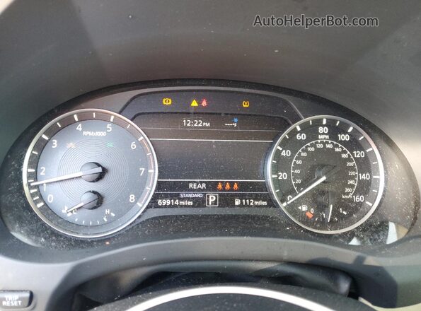 3PCAJ5M18LF107885 2020 INFINITI QX50 White Вид щитка приладів